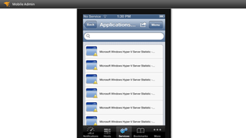 Mobile virtualization management
