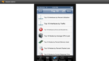 SolarWinds Orion on mobile